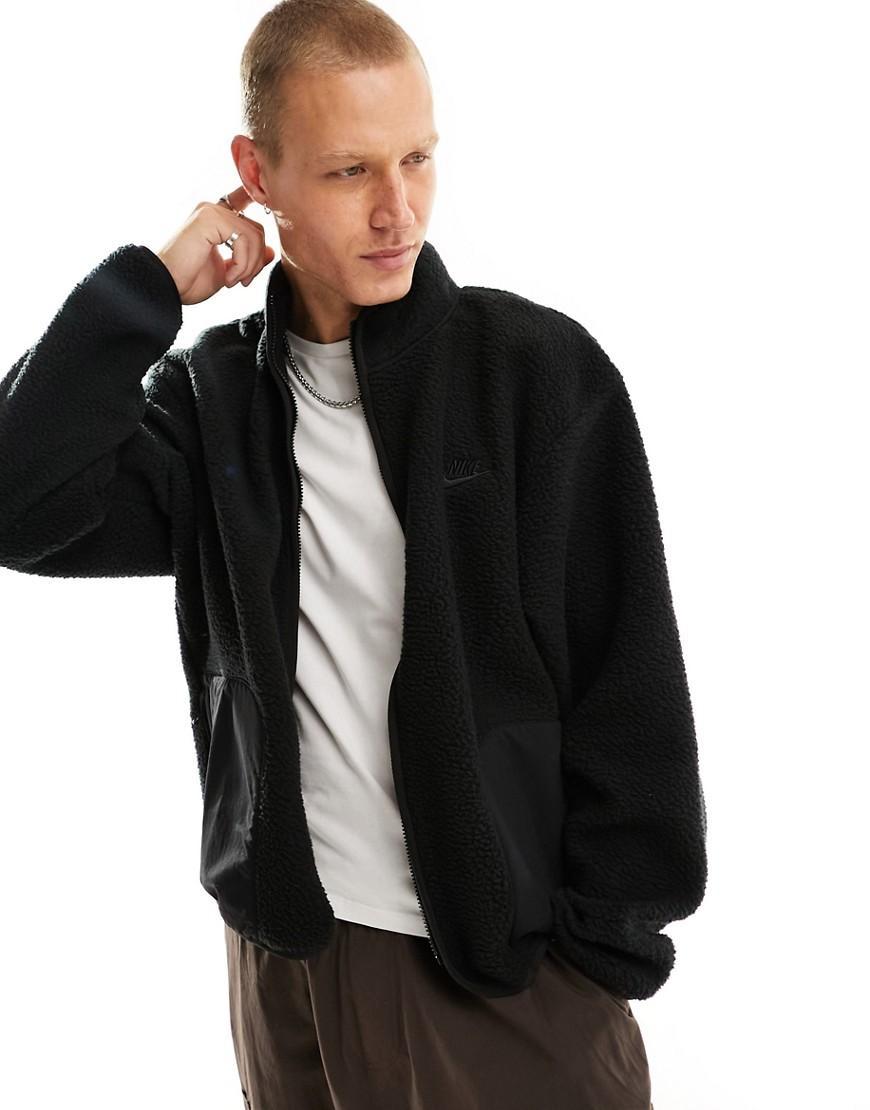 Mens  Club Plus Sherpa Winter Jacket In Black/black Product Image