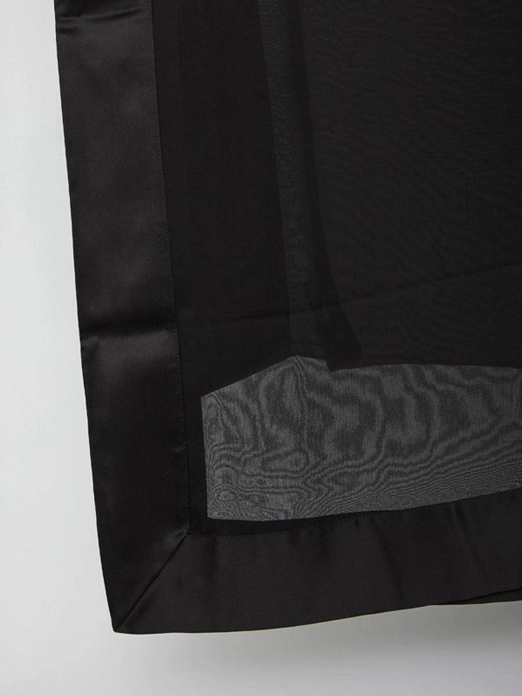 Extra-long Sheer Scarf In Black Product Image