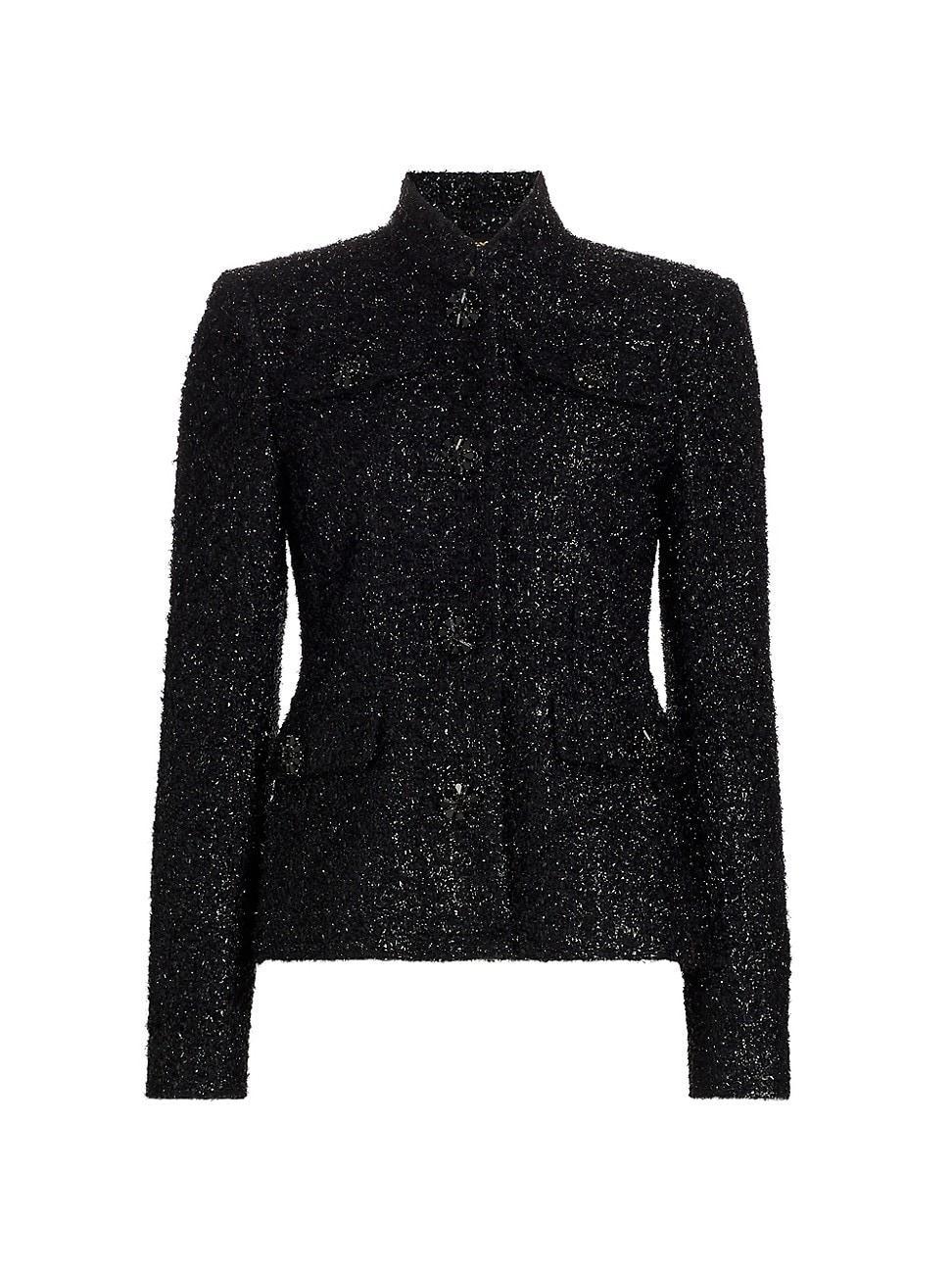 Womens Mayfair Metallic Tweed Jacket Product Image