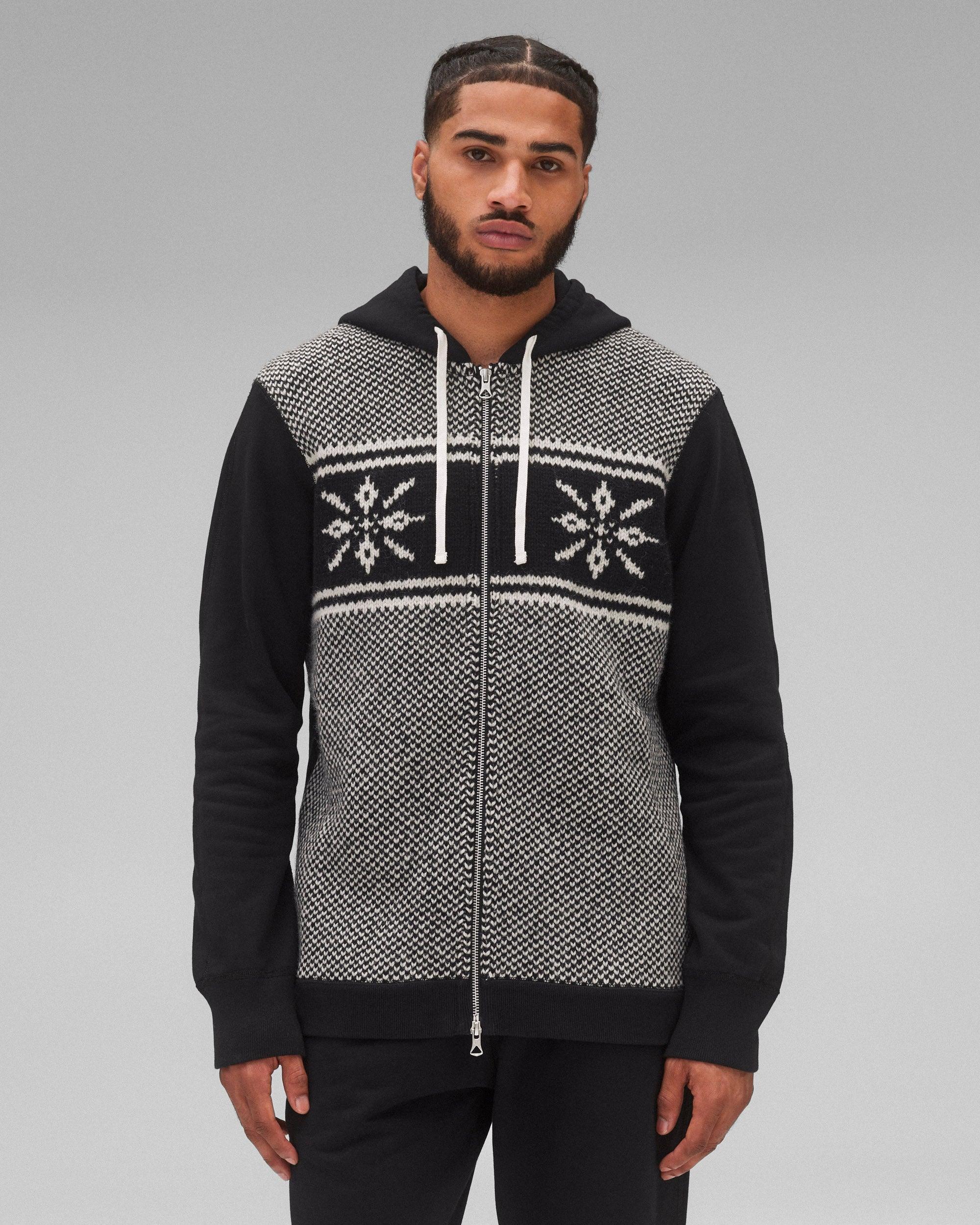 Junya Watanabe Shetland Wool Slim Zip Hoodie Male Product Image