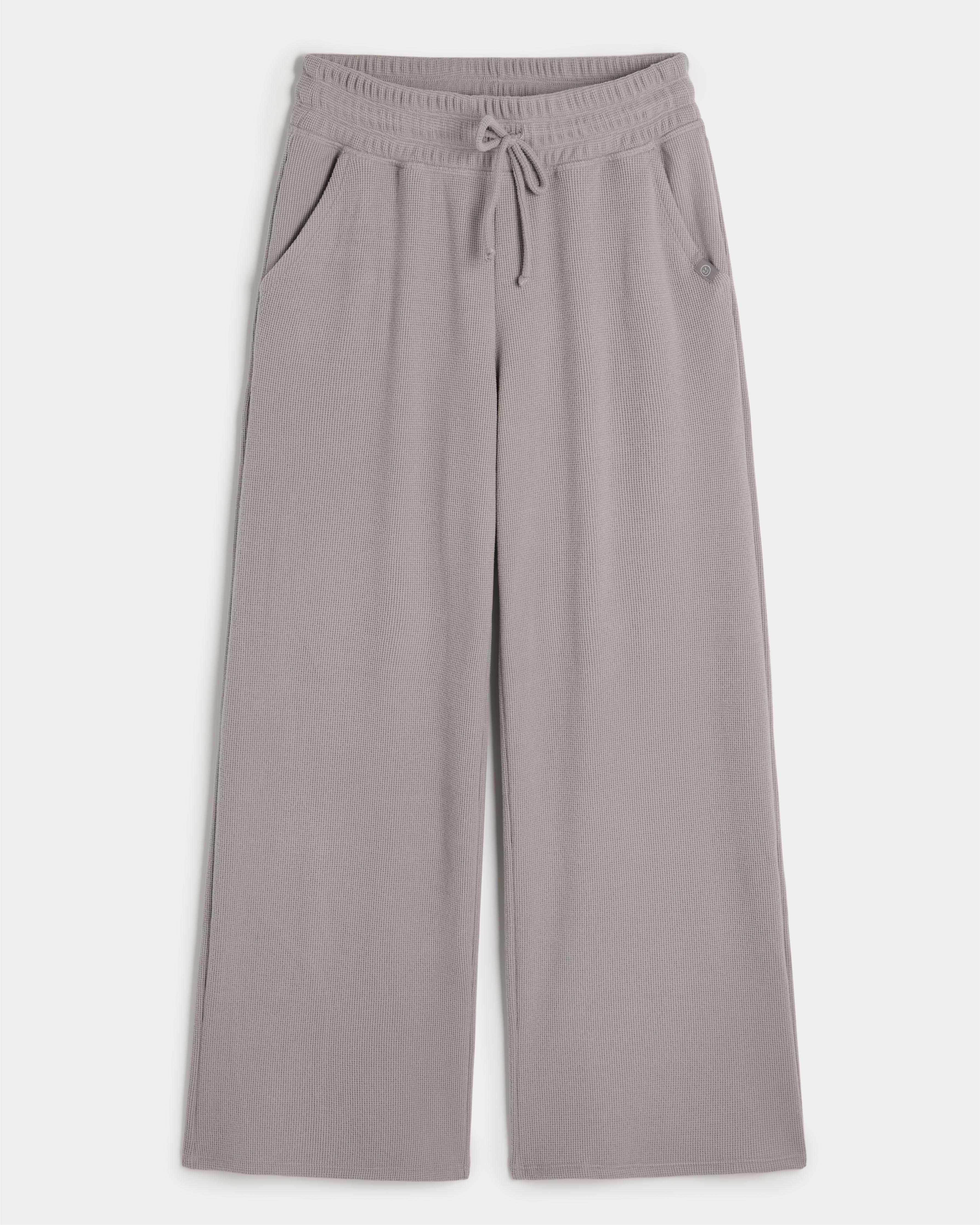 Gilly Hicks Waffle Wide-Leg Pants Product Image