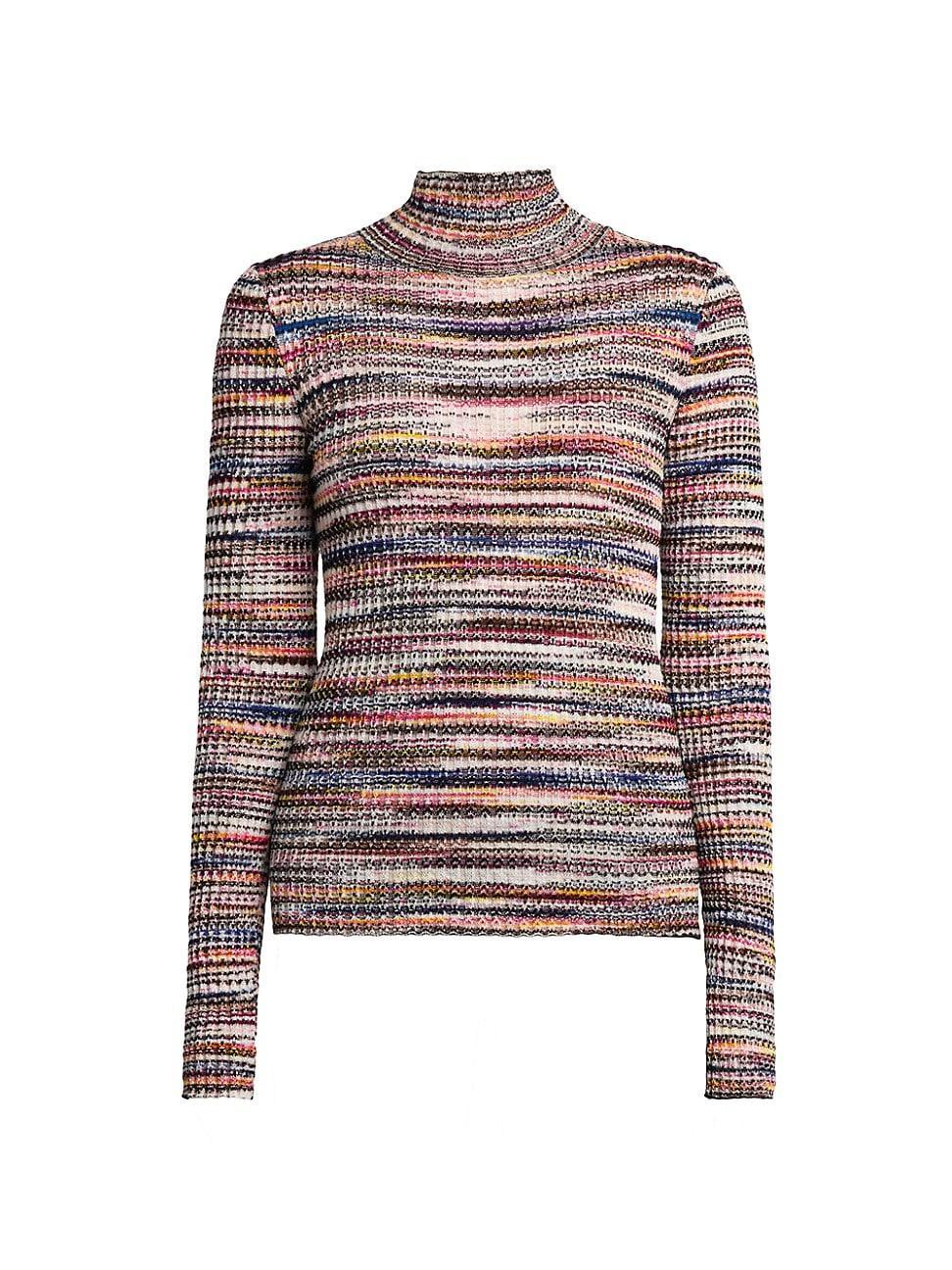 Womens Space-Dyed Turtleneck product image