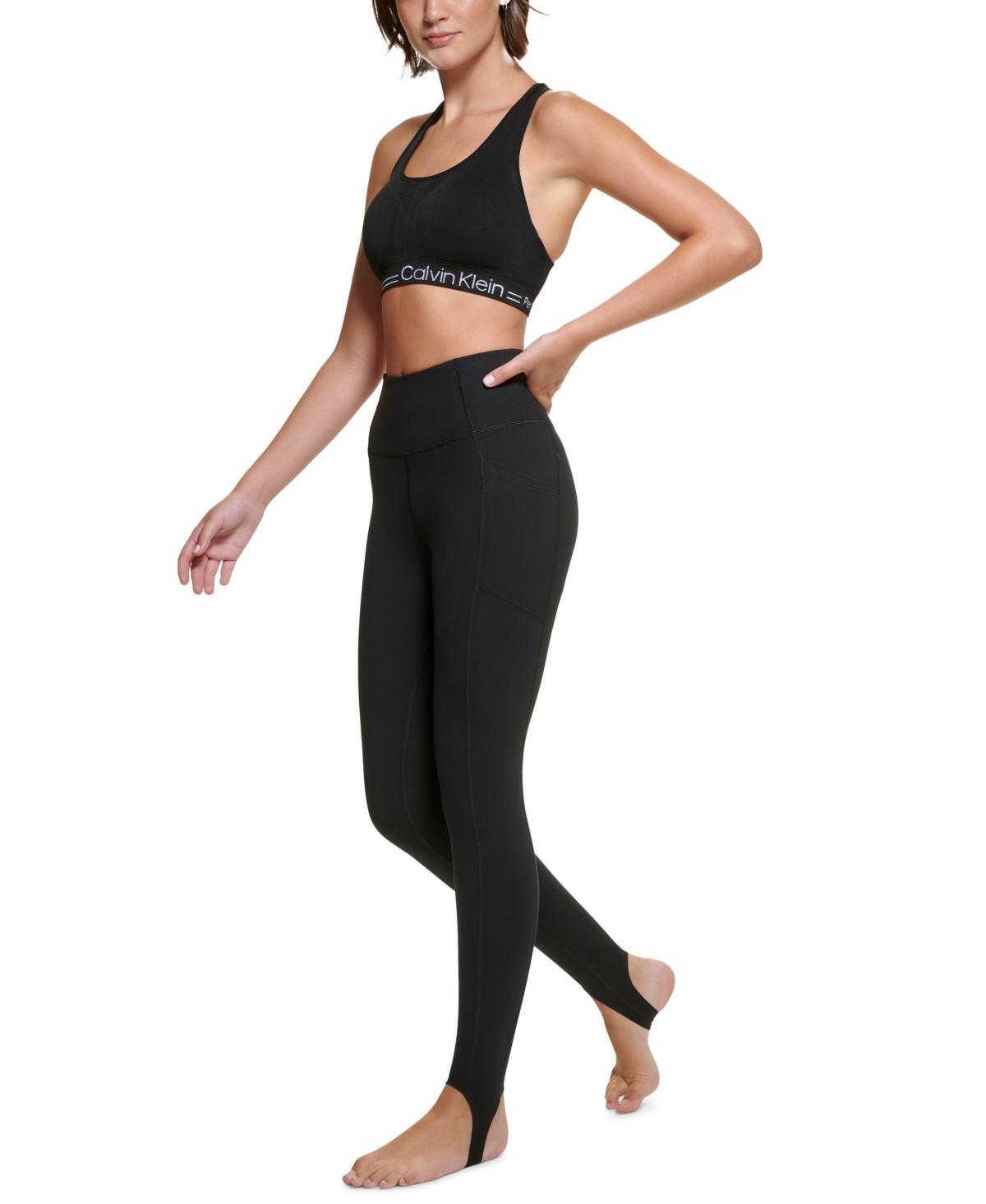 Calvin Klein Womens Super High Waist Full-Length Stirrup Leggings Product Image