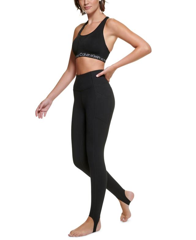 Calvin Klein Performance Womens Logo Leggings - Steel Product Image