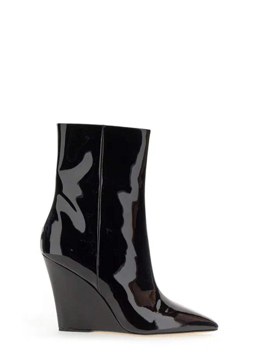 PARIS TEXAS Wanda Patent 95 Ankle Boot In Black Product Image