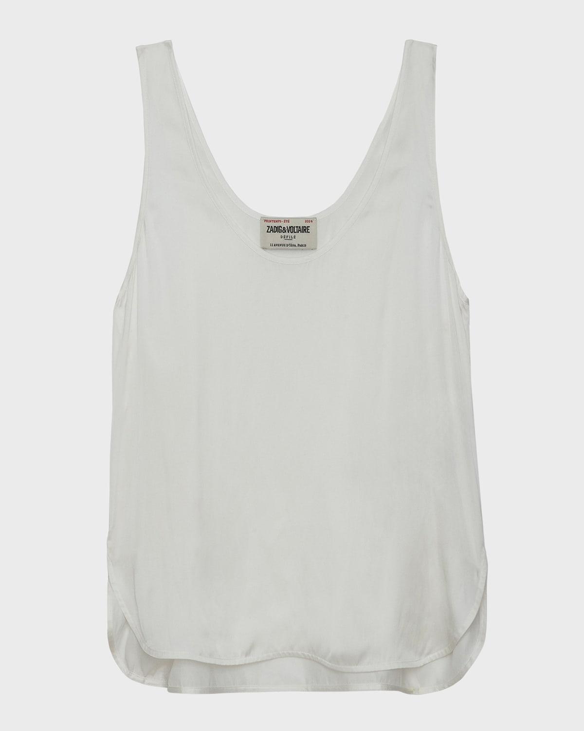 Carys Satin Tank Top  Product Image