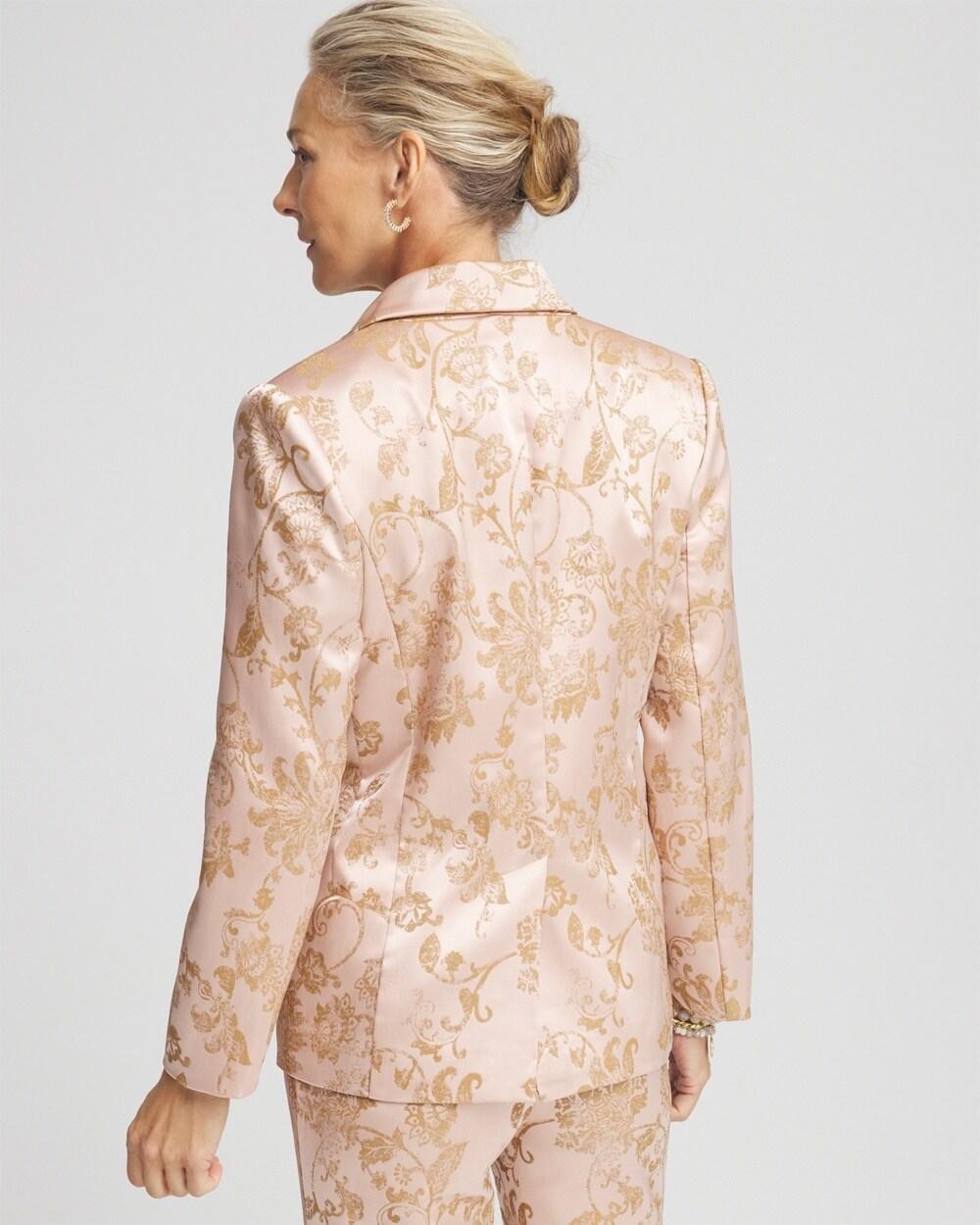 Satin Jacquard Blazer Product Image