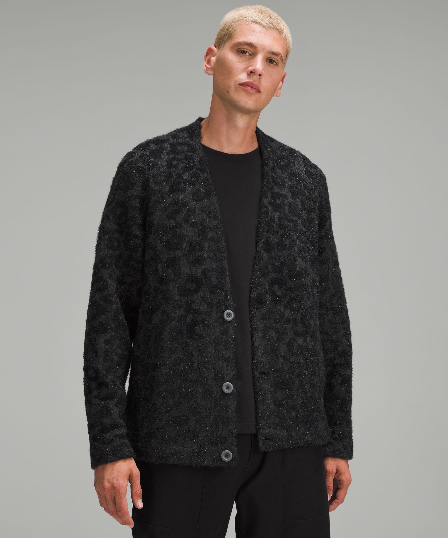 Wool-Blend Jacquard Cardigan Product Image