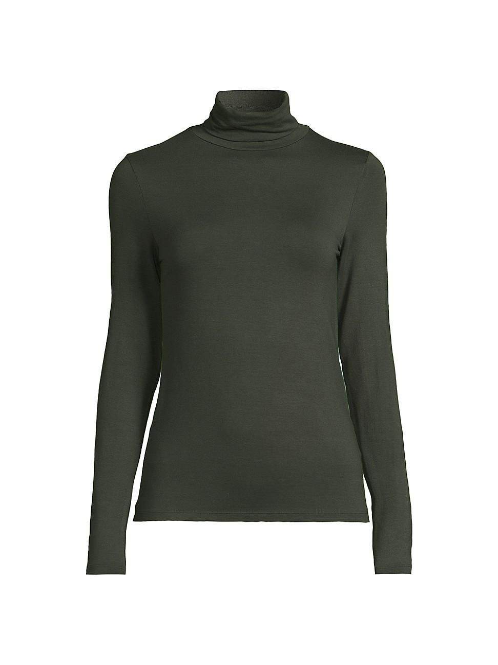 Womens Soft Touch Turtleneck Top Product Image