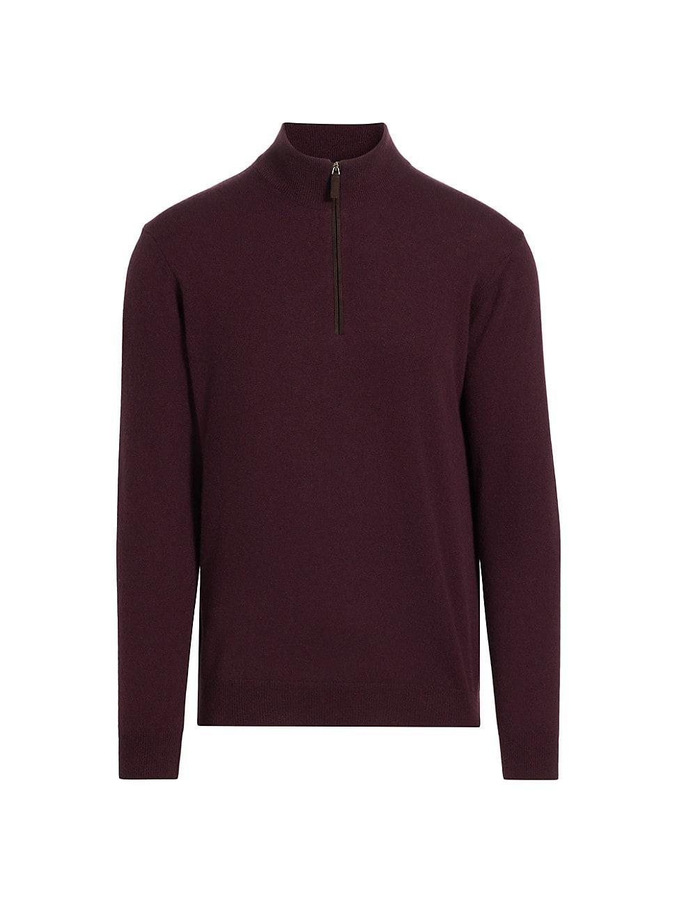 Mens COLLECTION Cashmere Quarter-Zip Sweater Product Image