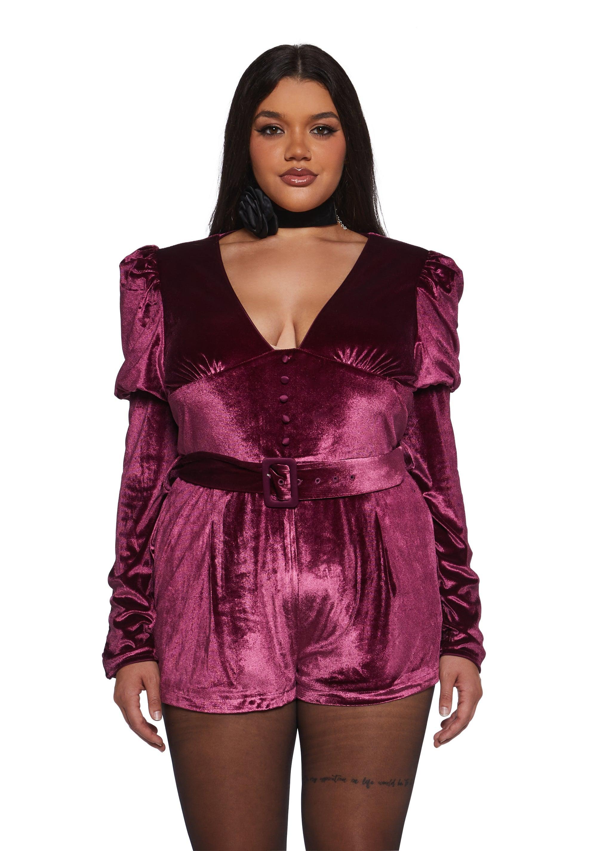 Chic Manners Velvet Romper - Pink Baby Product Image