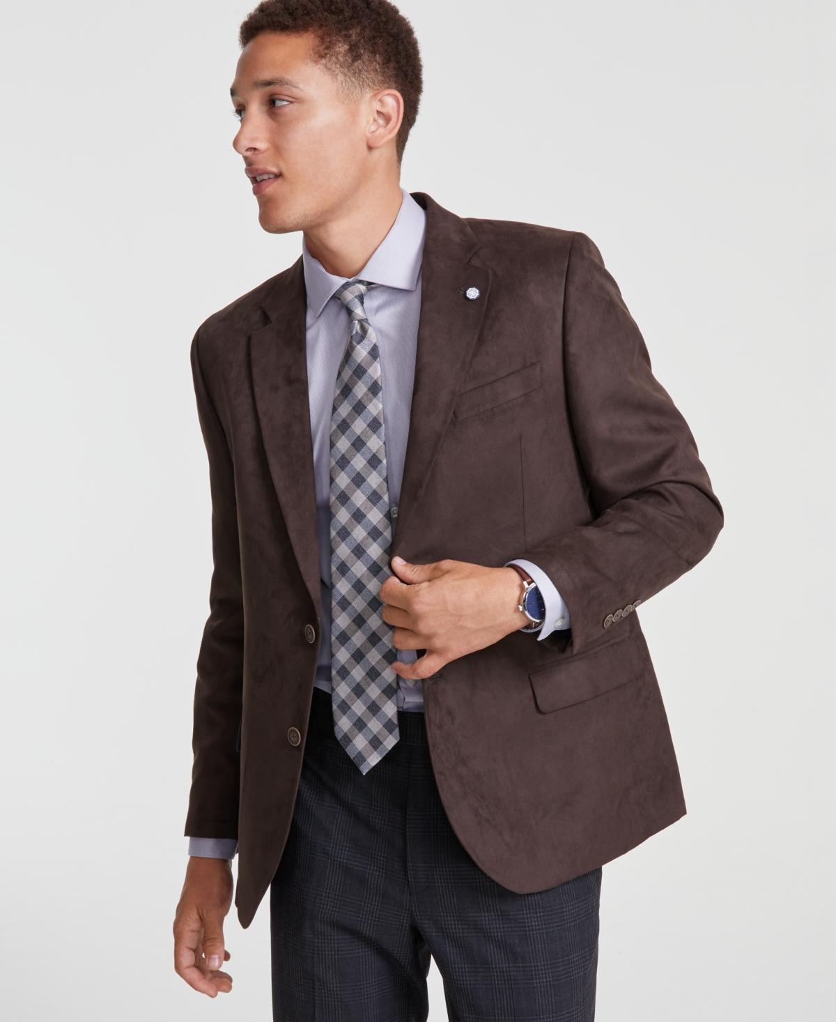 Nautica Mens Modern-Fit Faux-Suede Sport Coat Product Image