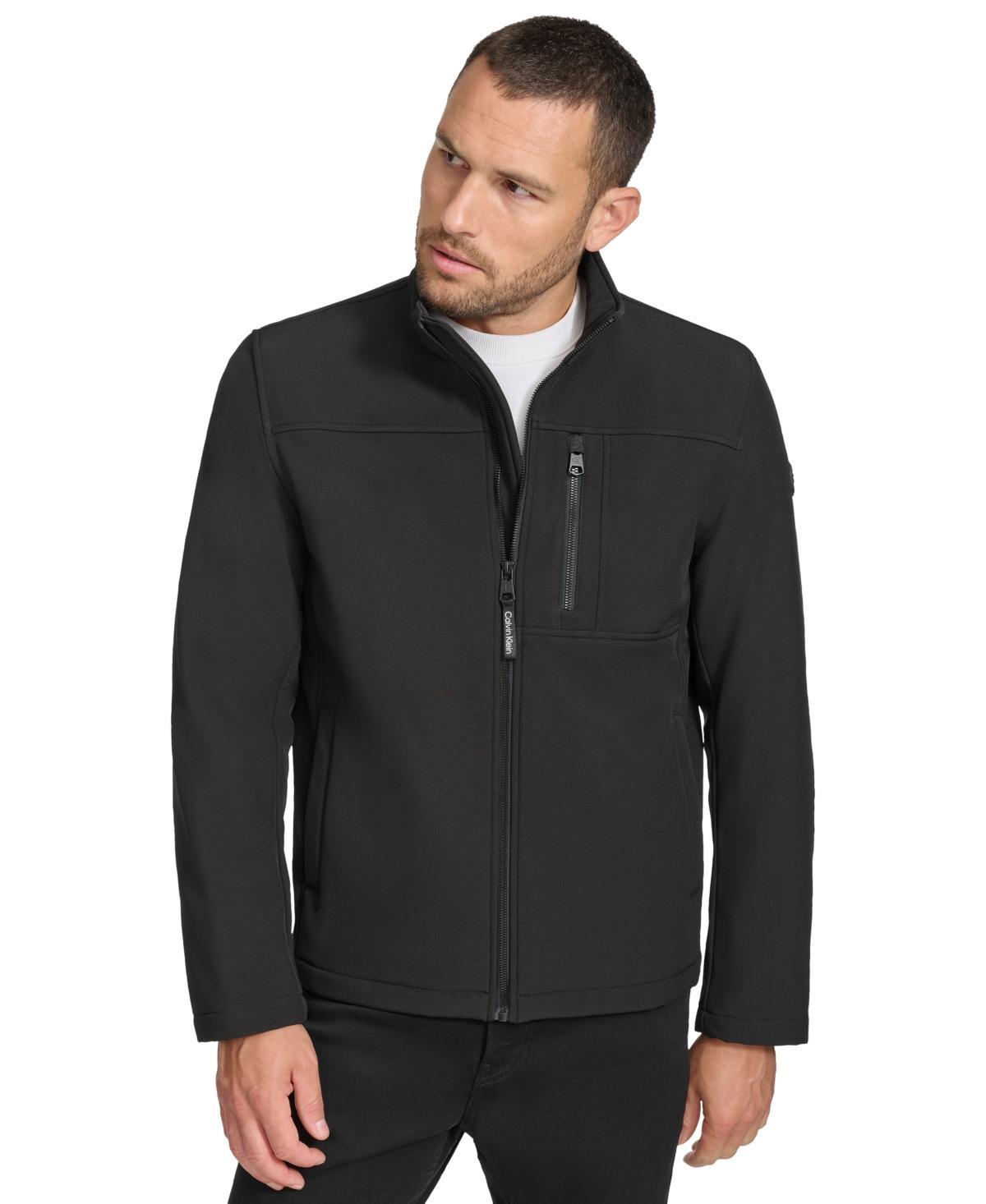 Calvin Klein Calvin Klein Men's Water Resistant Soft Shell Open Bottom Jacket (Standard and Big Tall) Men's Jacket Product Image