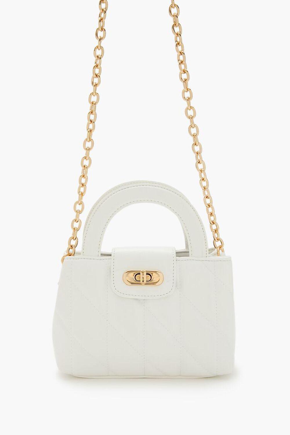 Quilted Faux Leather Crossbody Bag | Forever 21 Product Image