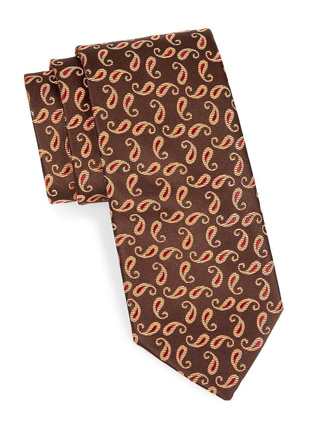 Mens Paisley Silk Tie Product Image