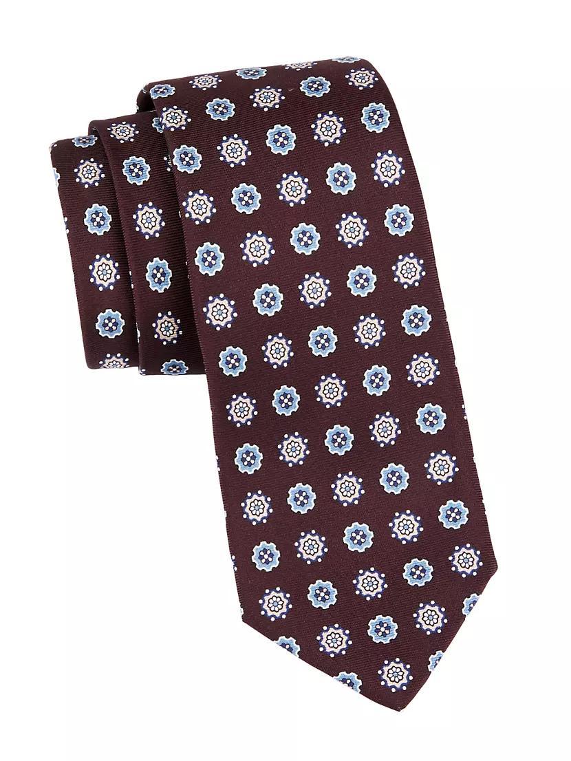 Floral Print Silk Tie Product Image