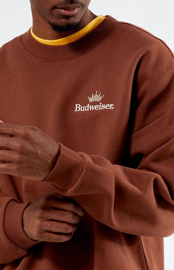 Budweiser Men's By PacSun Ribbon Crew Neck Sweatshirt Product Image