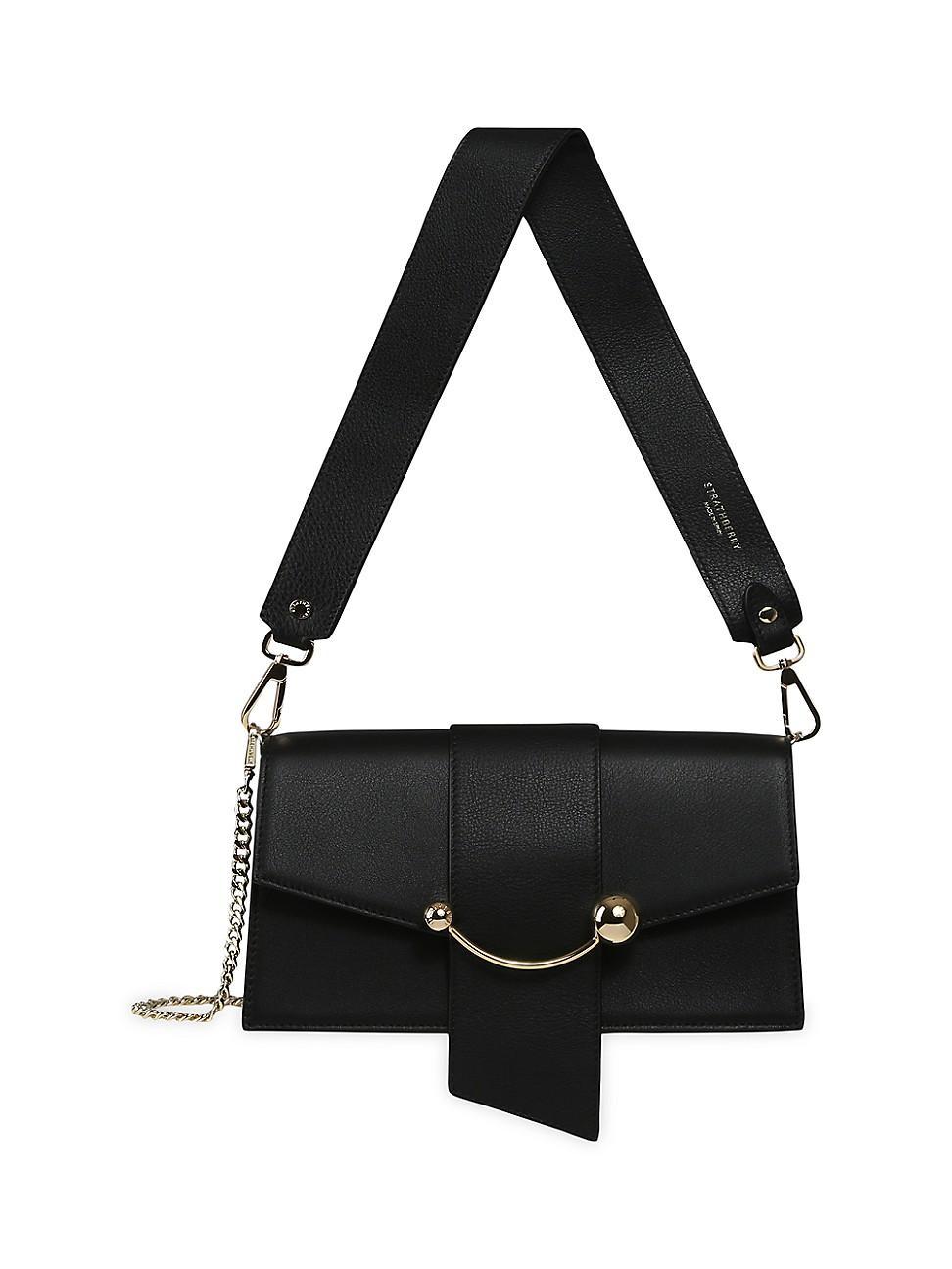 Strathberry Mini Crescent Leather Shoulder Bag Product Image