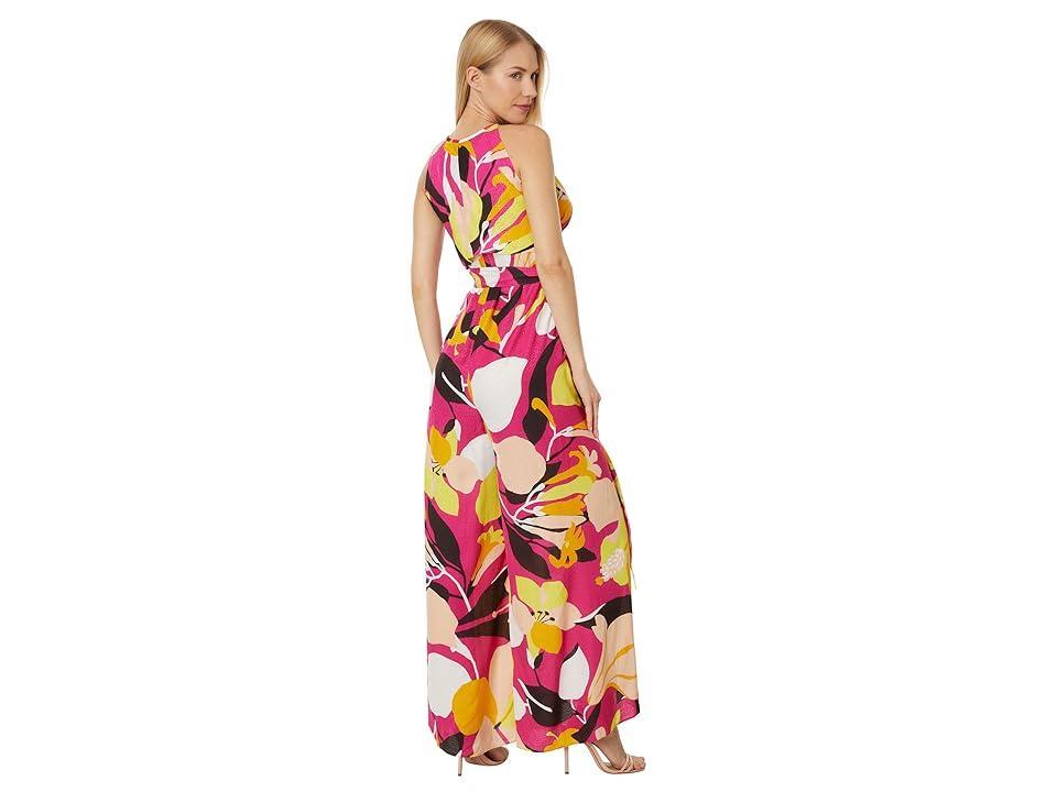 Ted Baker Molliah Halterneck Jumpsuit with Wrap Bodice Detail (Bright ) Women's Jumpsuit & Rompers One Piece Product Image