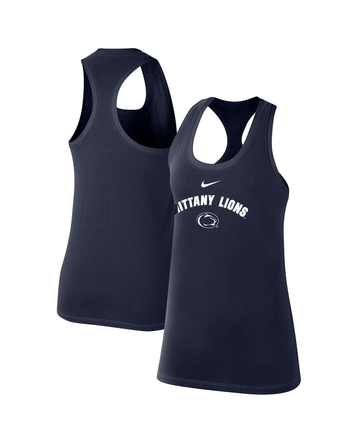 Womens Nike Penn State Nittany Lions Arch & Logo Classic Performance Tank Top Blue Product Image