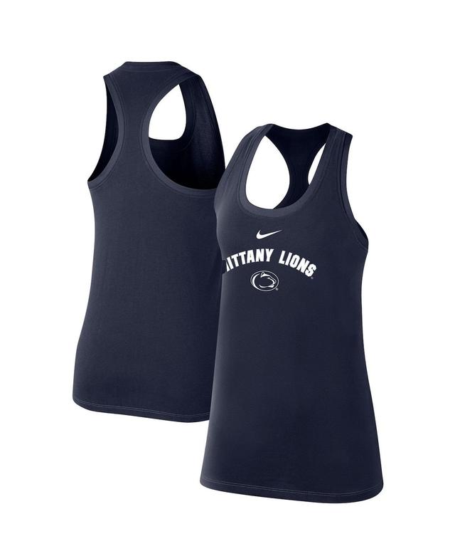 Womens Nike Penn State Nittany Lions Arch & Logo Classic Performance Tank Top Blue Product Image