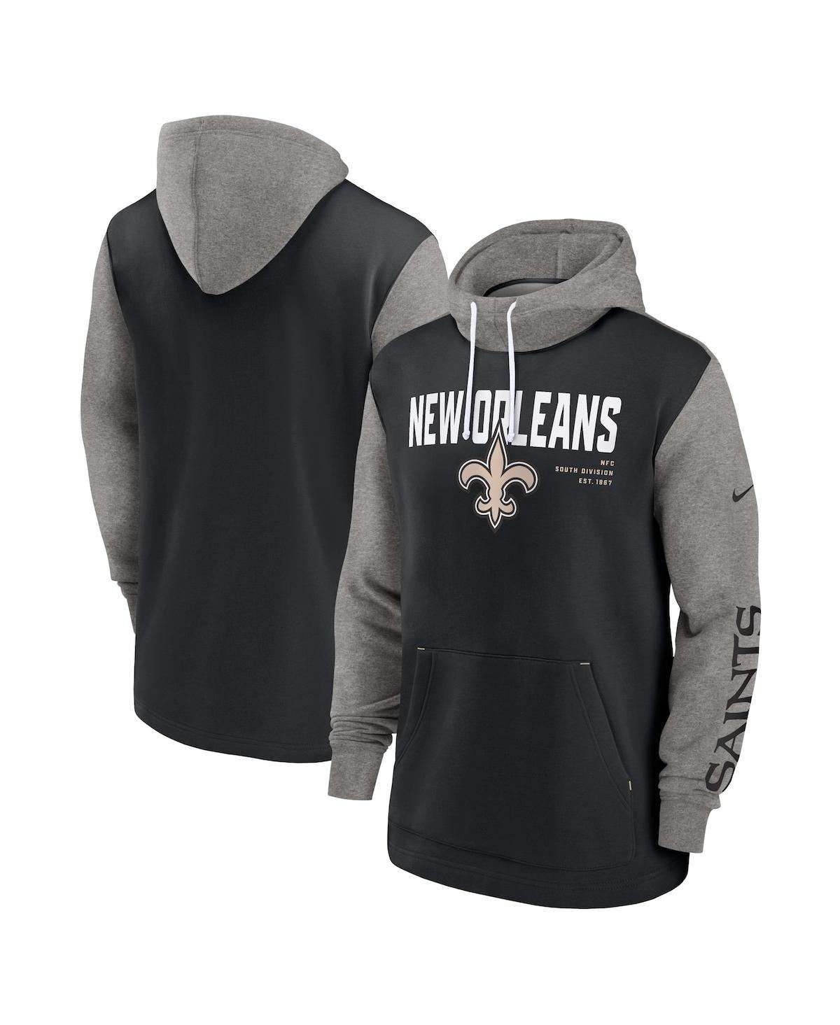 Mens Nike New Orleans Saints Fashion Color Block Pullover Hoodie Product Image