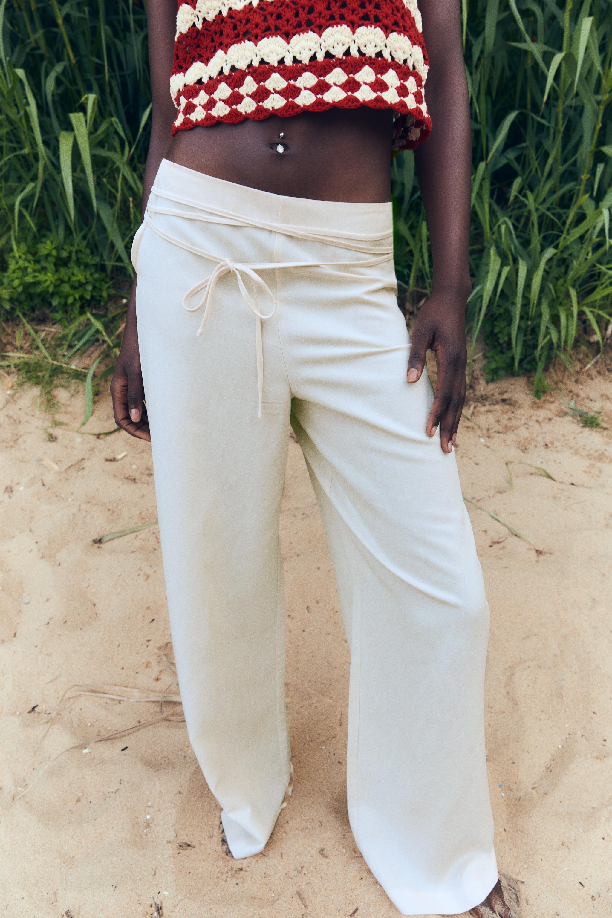 FULL LENGTH PANTS WITH BELT Product Image