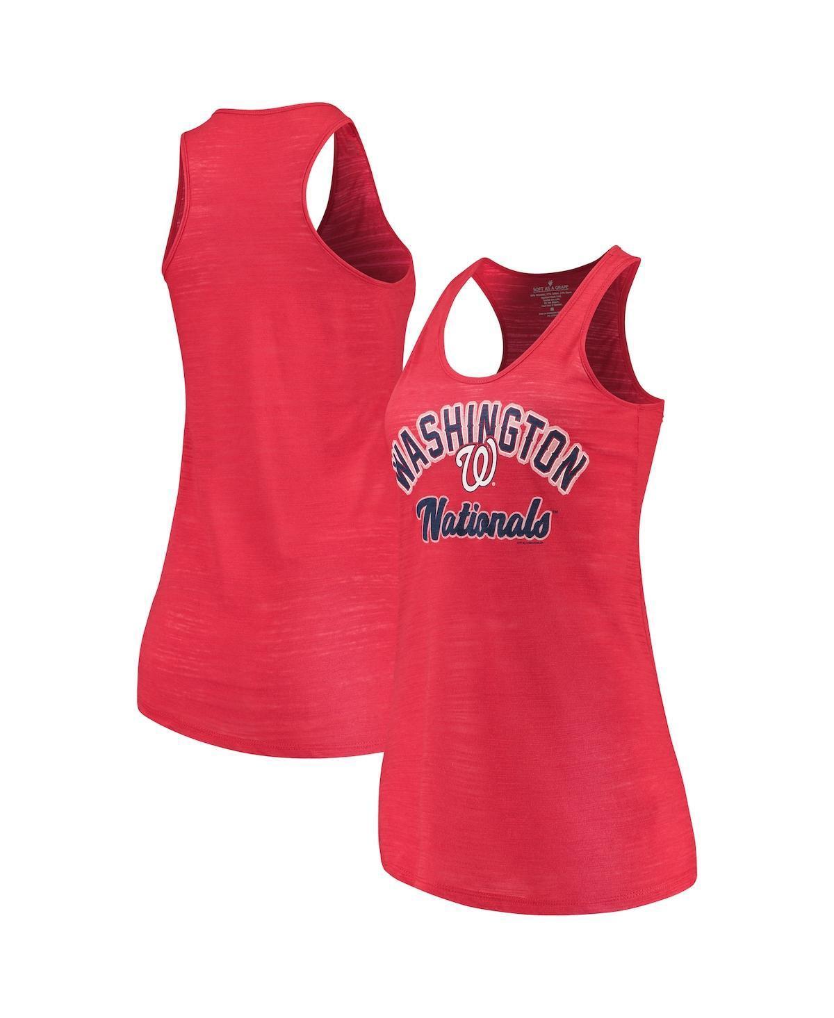 Womens Soft as a Grape Washington Nationals Multicount Racerback Tank Top Product Image