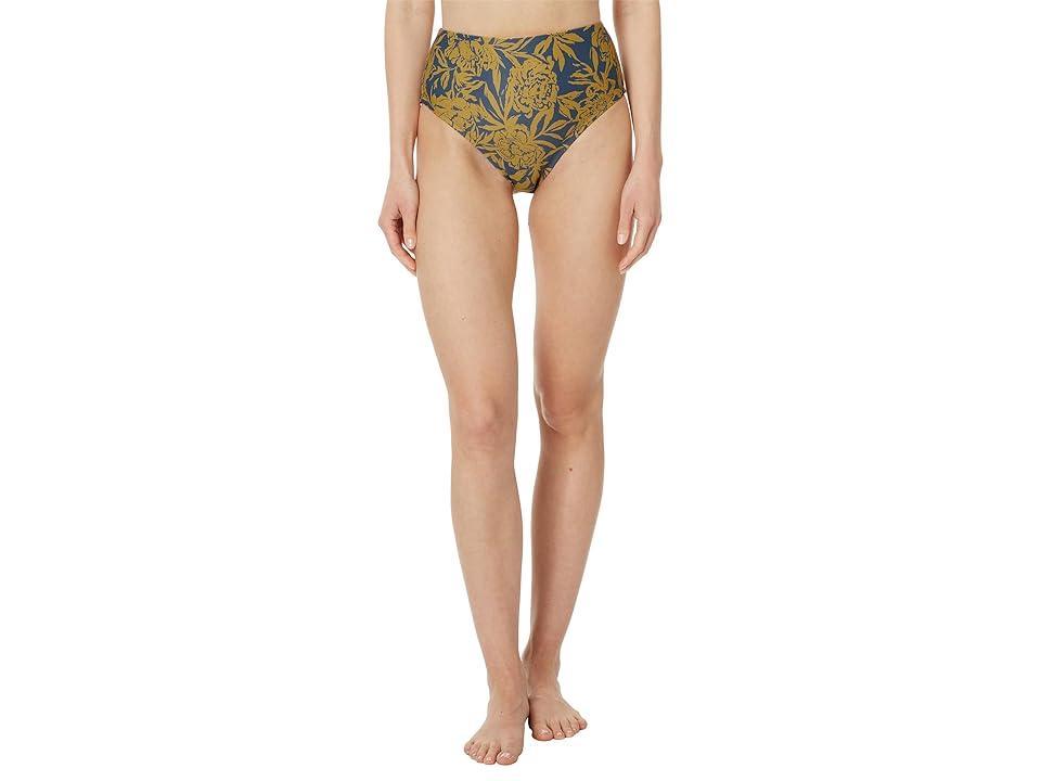 Madewell High-Waisted Bikini Bottom in Floral (Deep Shadow) Women's Swimwear Product Image