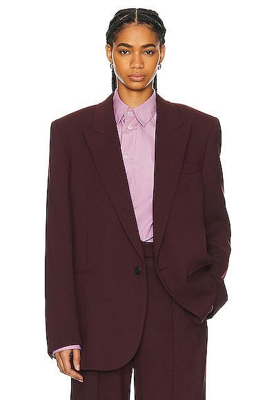 THE ROW Azul Jacket In Burgundy Product Image