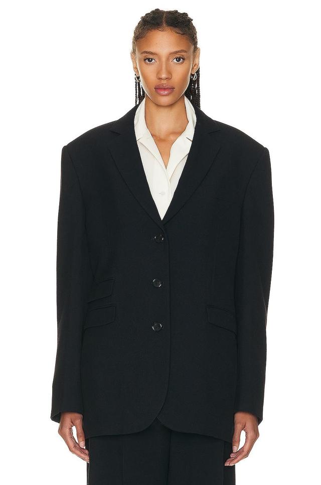 The Row Ule Jacket in Navy Product Image