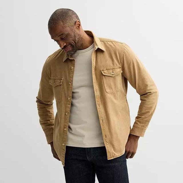 Mens Sonoma Goods For Life Garment Dyed Overshirt Product Image