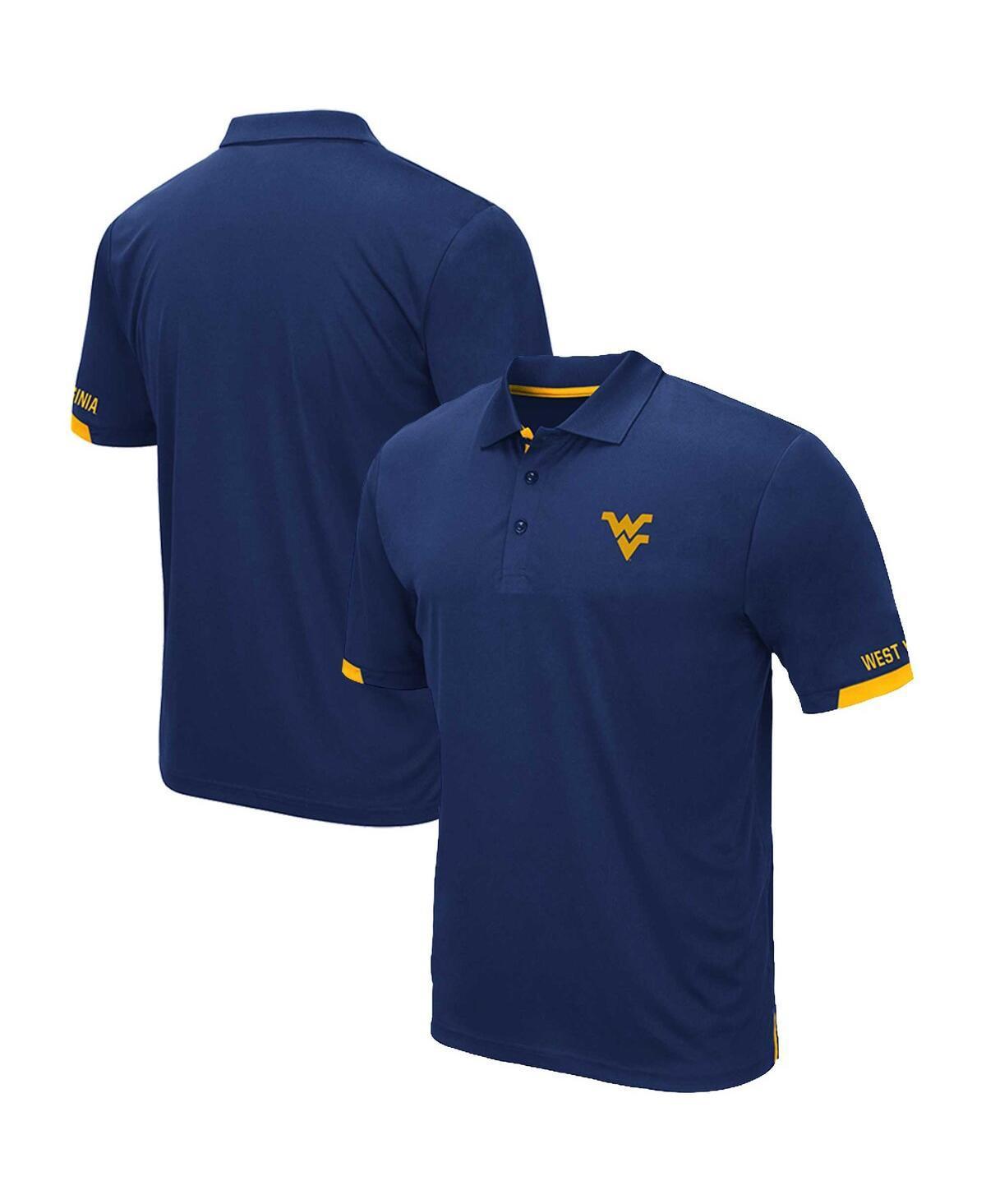 Mens Colosseum West Virginia Mountaineers Big & Tall Santry Polo Blue Product Image