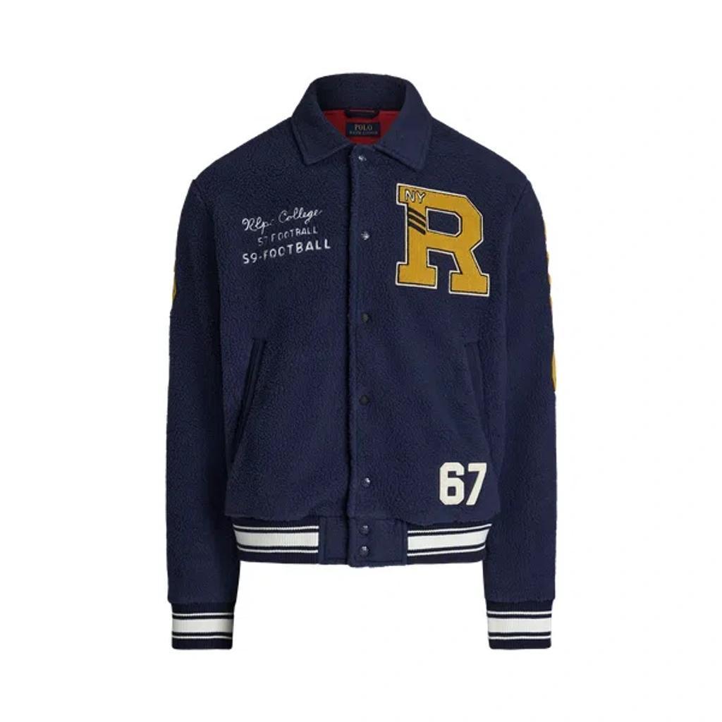 POLO RALPH LAUREN Reversible Twill-satin Jacket In Navy Product Image