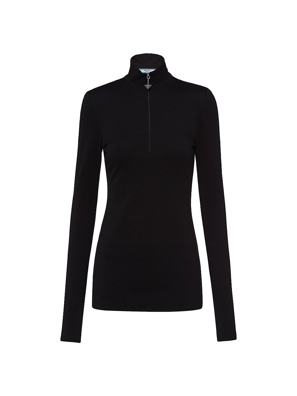 Womens Stretch Jersey Top Product Image