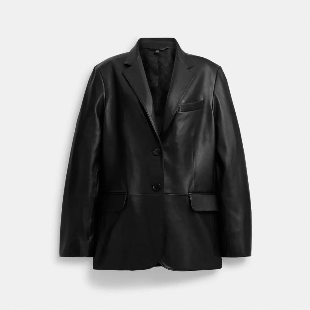 Leather Blazer Product Image