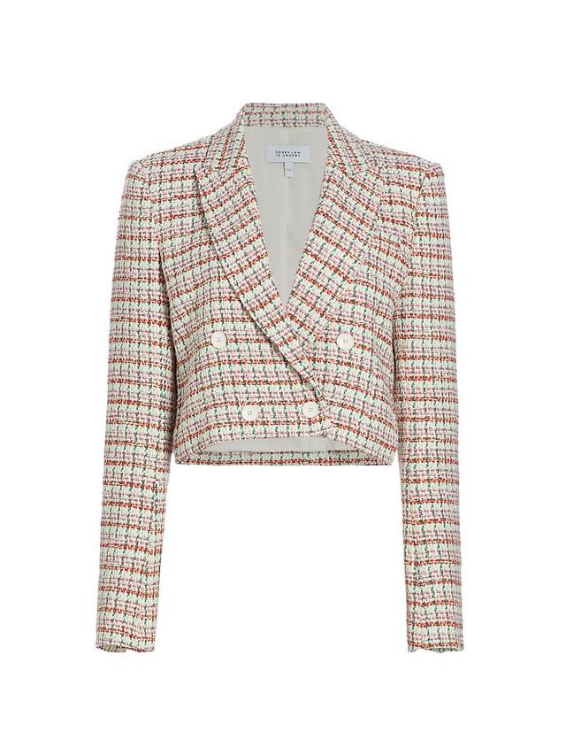 Womens Kyle Cotton-Blend Tweed Jacket Product Image