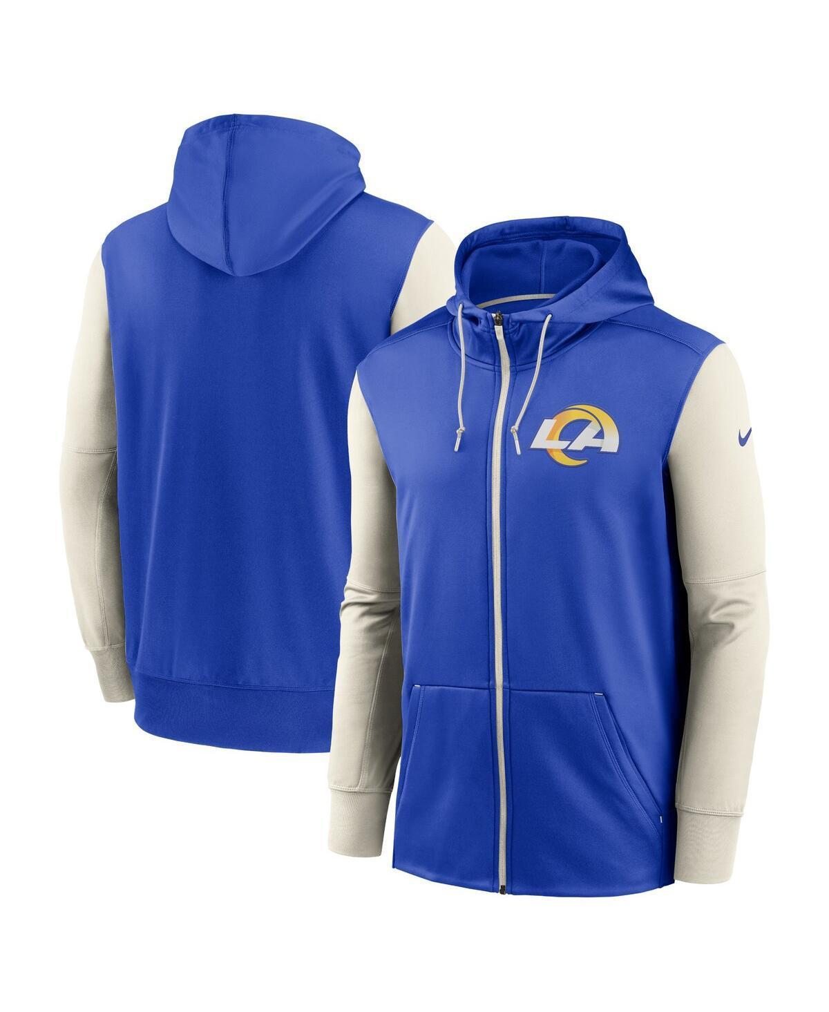 Mens Nike Royal Los Angeles Rams Performance Full-Zip Hoodie Product Image