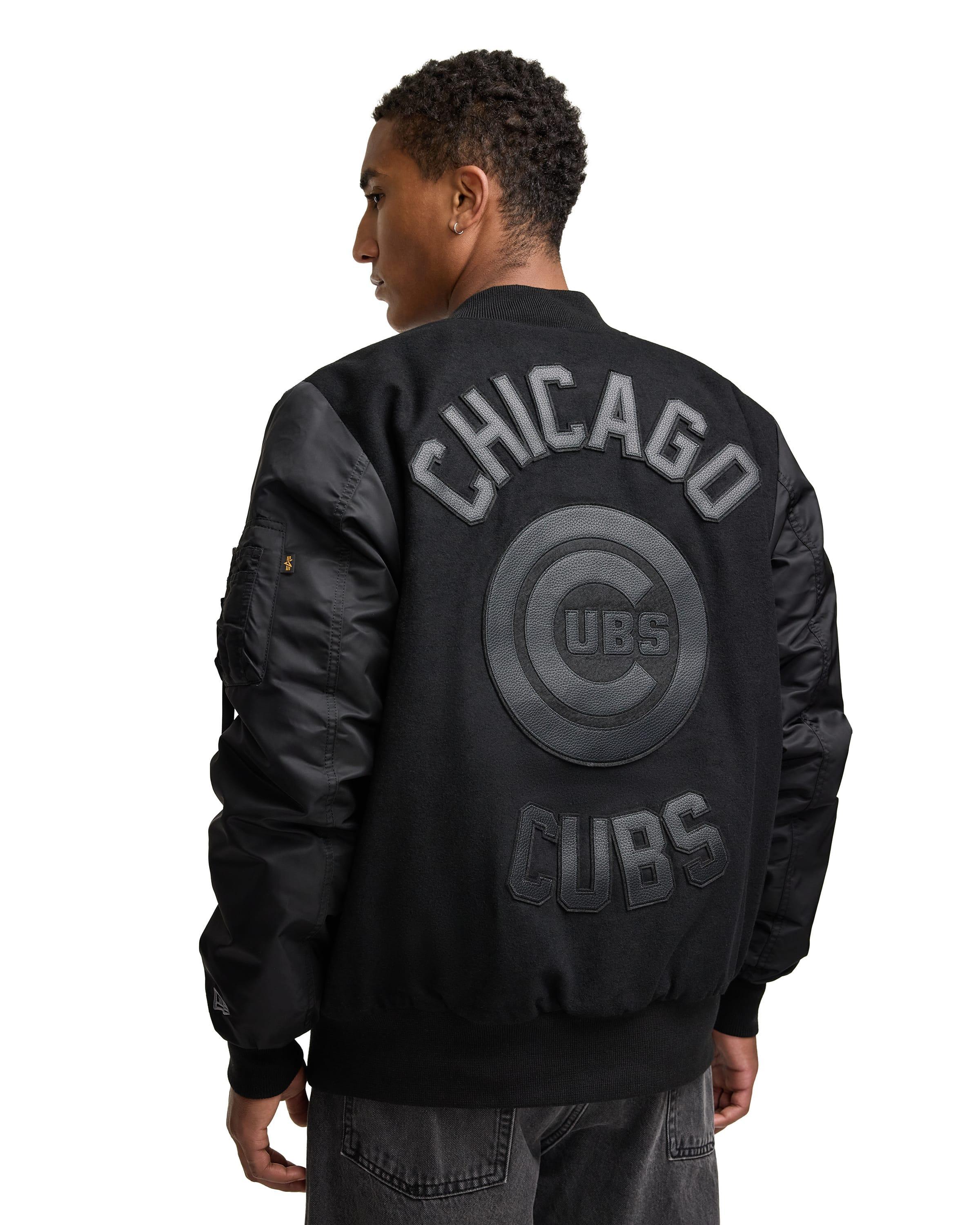 Alpha Industries x New York Yankees MA-1 Wool Varsity Jacket Black Male Product Image