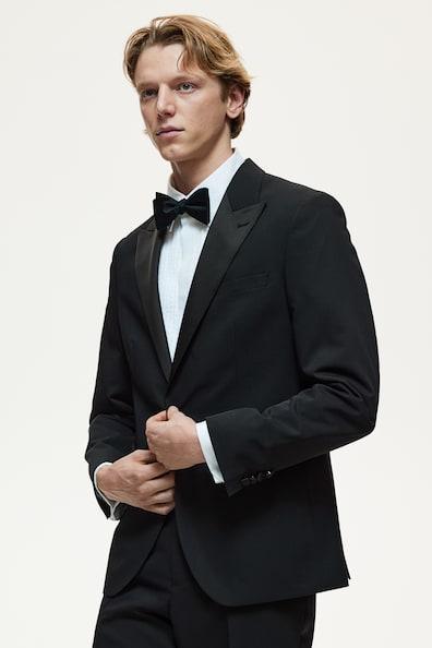 Slim Fit Wool-Blend Tuxedo Jacket Product Image