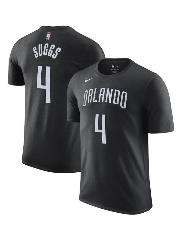 Mens Nike Jalen Suggs Black Orlando Magic 2022/23 City Edition Name and Number T-shirt Product Image