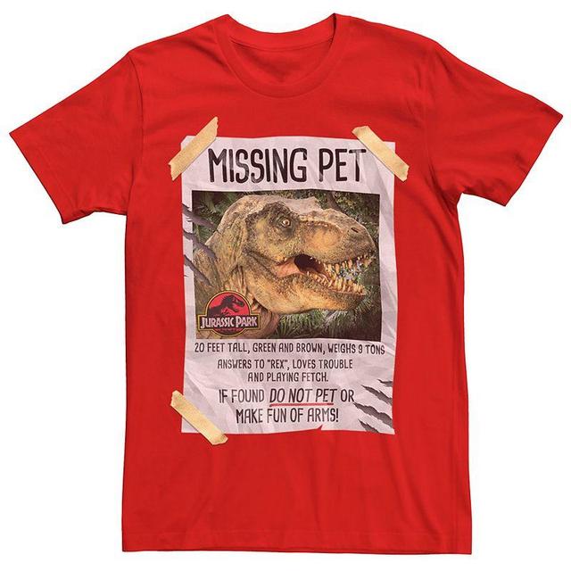 Mens Jurassic Park Missing Pet T-Rex Tee Product Image