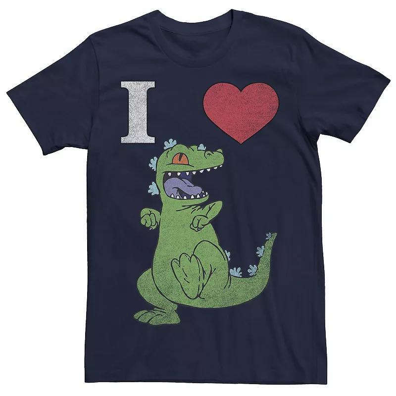 Mens Nickelodeon RugRats I Love Reptar Tee Dark Grey Product Image