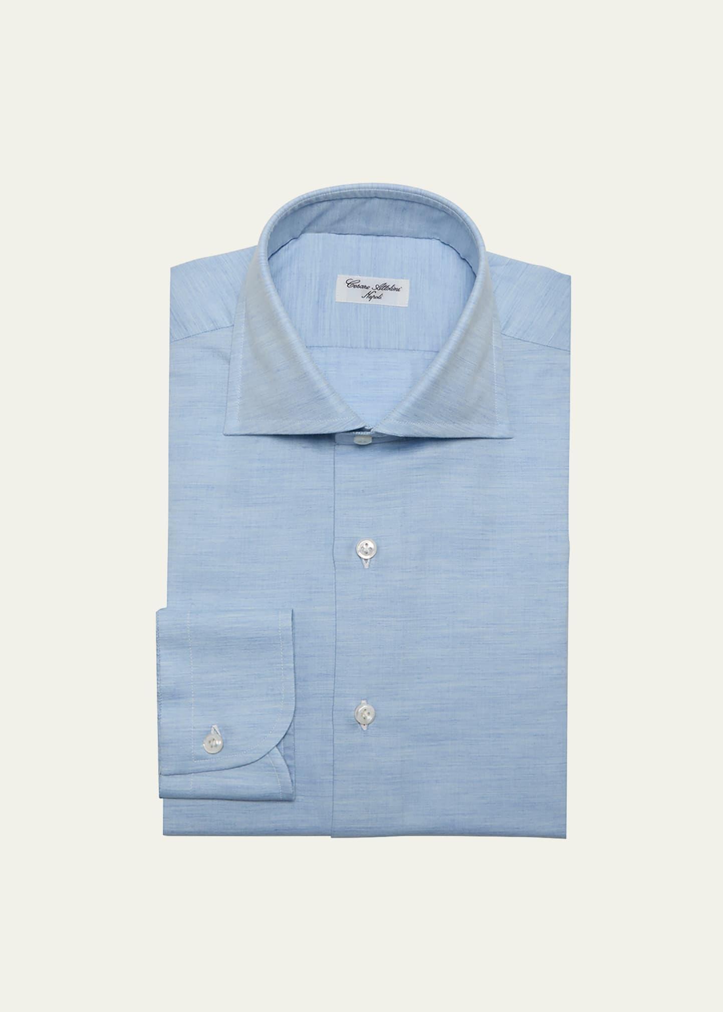 Mens Cotton-Cashmere Dress Shirt Product Image