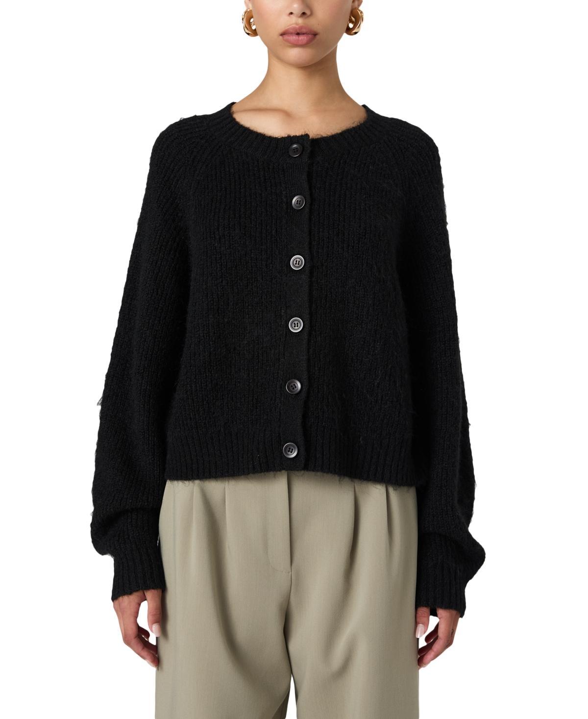 French Connection Womens Fluffy Knit Cardigan Product Image