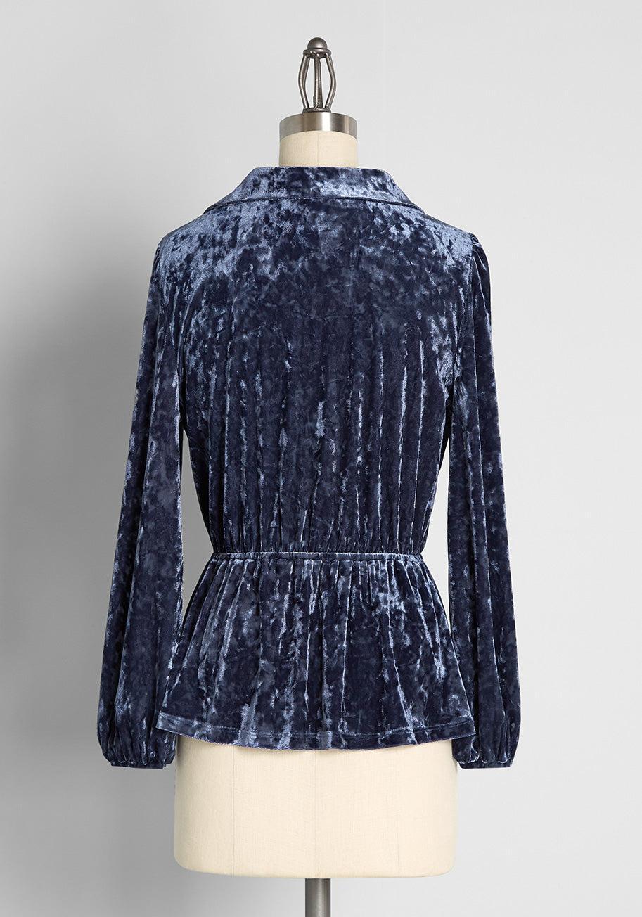 Peak Of Chic Velvet Top Product Image