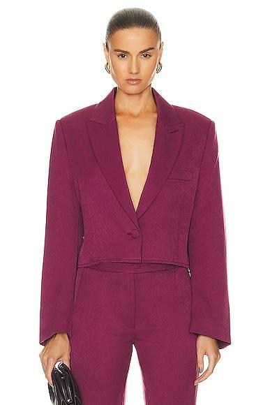 Cropped Single Breasted Blazer Product Image