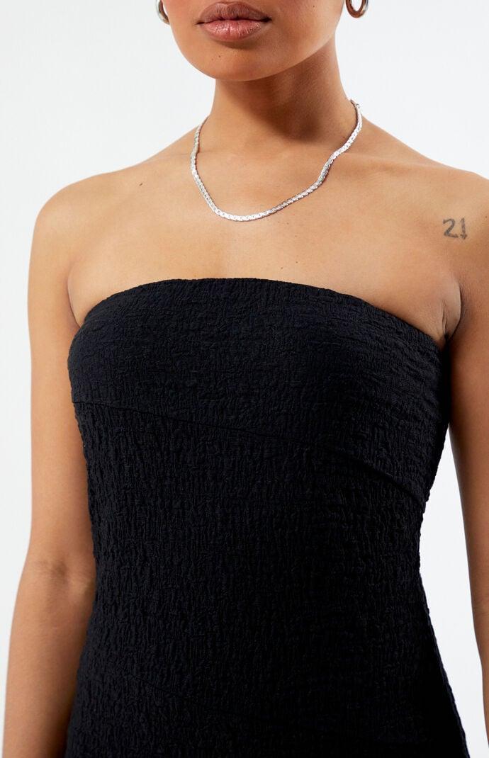 Womens Seamed Strapless Mini Dress Product Image