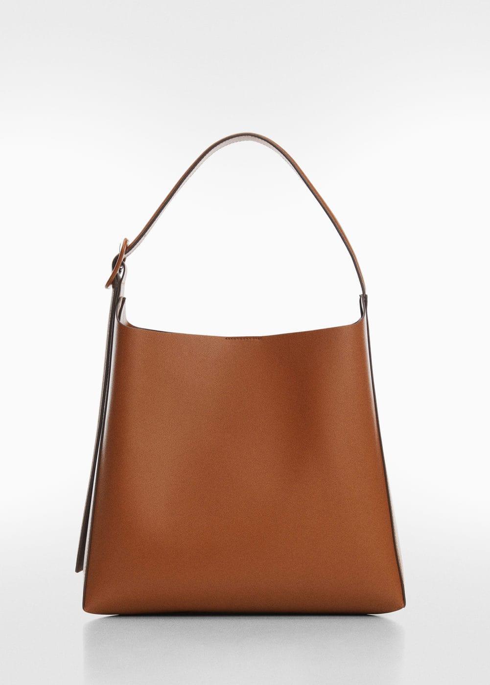 MANGO - Shopper bag with buckle - One size - Women Product Image