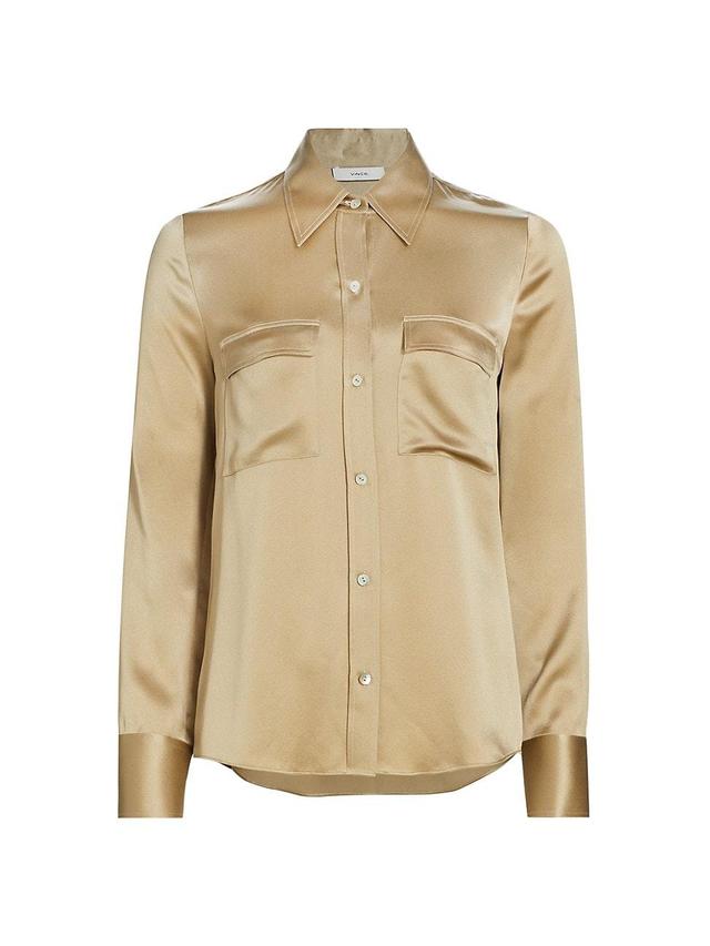 Womens Silk Utility Shirt Product Image